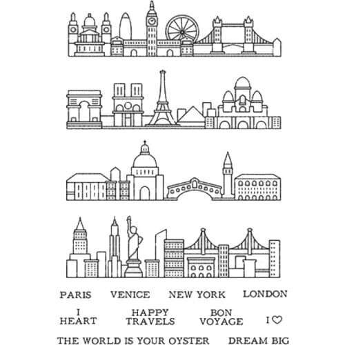 Building/Transparent Clear Stamp/Seal for DIY scrapbooking/photo album Decorative clear stamp A1308