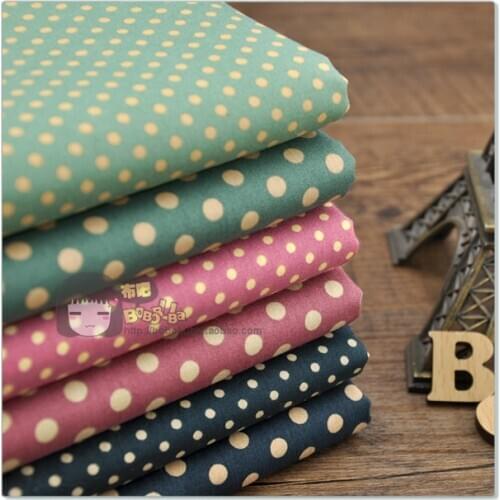 Vintage Water Jade Point Cotton Twill Fabric For DIY Sewing Quilting Fat Quarters Material For Baby&Child Cotton Patchwork