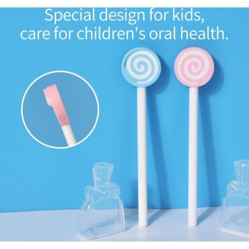 Y-kelin Lollipop Baby Tongue Cleaning Brush Child Tongue Scraper Cleaner Baby Care Christmas Baby Kids Gift