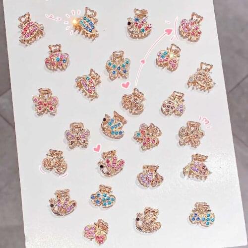 New Hair Pins for Women Vintage Elegant Small Claw Clip Non Slip Irregular Hairpin Fashion Sweet Girls Headwear Hair Accessories