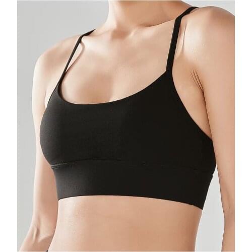 Lulu sexy solid color is thin beautiful back yoga running exercise fitness training sports vest ladies casual bra