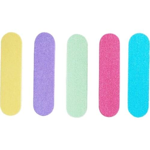 100 Pcs/lot Mini Nail Files 180/240 Colorful Wooden Nail File Lima Buffer Pedicure Nail Tools Sets