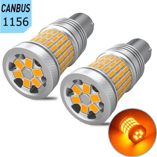 2X P21W BA15S PY21W BAU15S LED Canbus No Error No Hyper Flash Amber Car Turn Signal Light For Ford Mondeo Mk4 Mk3 Mk5 Mk6 Mk7