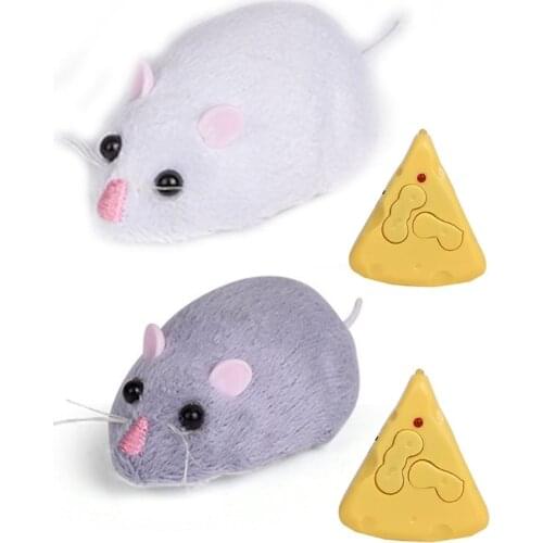 40JC Wireless Remote Control Mock Fake Rat Mouse Mice RC Prank Joke Scary Trick Toy for Cat Puppy Funny Gifts