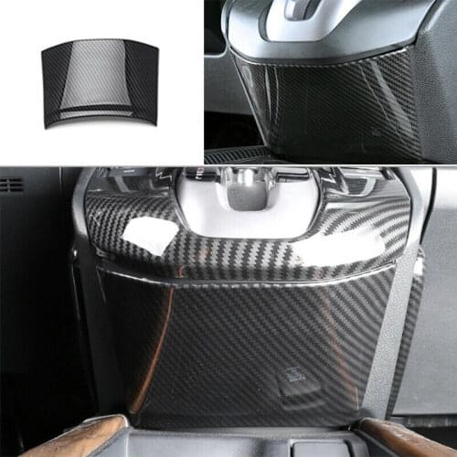 For Honda CRV CR-V 2017-2021 ABS Carbon Fiber Central Gear Shift Lower Panel Trim Car modification Auto parts