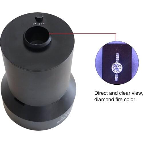 Diamond Fire Observer Brilliance Observation Lamp Jewellery Professional Viewing Appraisal Instrument Diamond Testing Tool