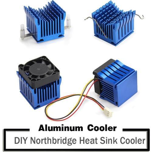 YOUNUON DIY Aluminum Cooler Heatsink DIY Northbridge Blue Heat sinks Cooling