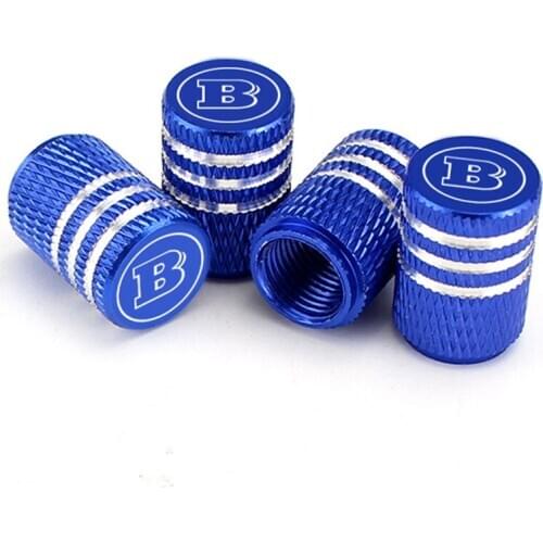 Auto Tyre Wheel Valve Stem Dust Caps For BMW E46 E90 E60 E39 F10 F30 E36 F20 E92 Tire Valve Caps Cover Laser Pattern Letter B