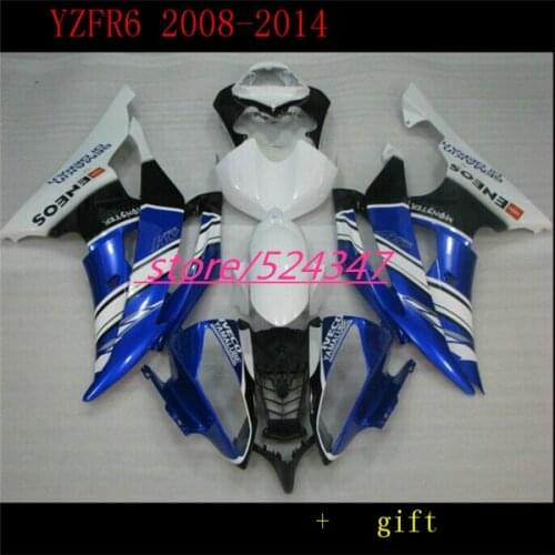 B YZFR6 2008 - 2014 2009 Full Body Kits White Blue black for YZFR6 2012 Full Body Kits Motorcycle Accessories & Parts