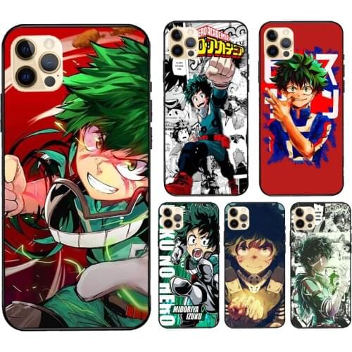 Boku no Hero Academia Midoriya Izuku For iPhone 12 Pro Max mini Case For iPhone 11 Pro Max XS X SE 2020 7 8 Plus XR Cover