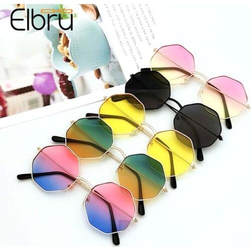 Elbru 2021 Fashion Irregular Sunglasses Colorful Eyewear For Women Vintage Brand Designer Sun Glasses Men UV400 HD Lens Shades