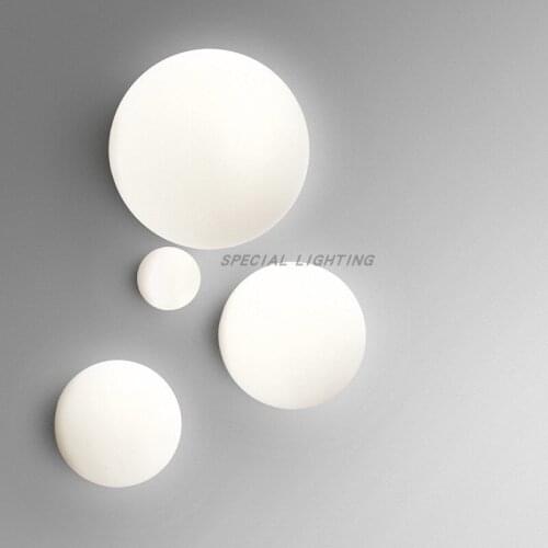 Italian lamp Nordic minimalist corridor aisle lamp bedroom bay window balcony porch ball glass small ceiling lamp
