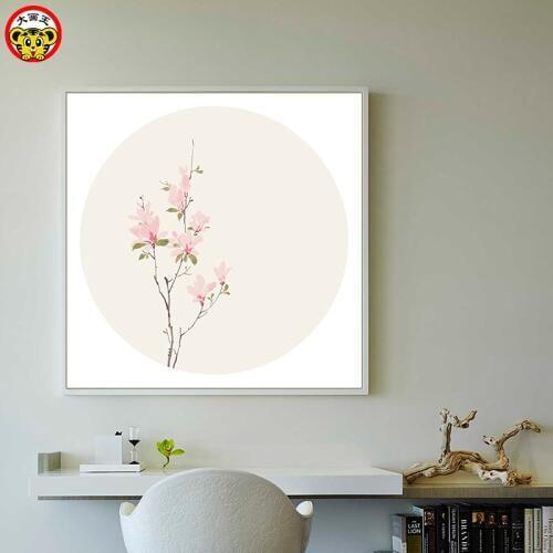 Painting by numbers art paint by number DIY plant flower modern minimalist Chinese painting living room room decoration