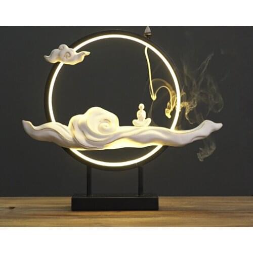 Ceramic Arabic Style Incense Burner Holder Tower Arabic Style Incense Burner Holder Waterfall Incienso Quemador Incense Burner