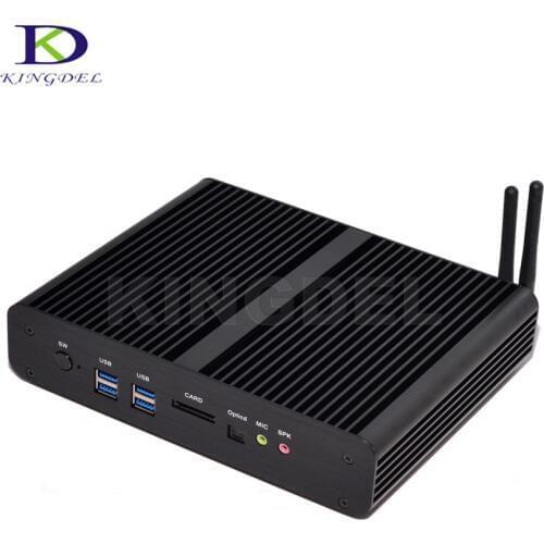 Kingdel HTPC Intel Core i7 4500U 5500U 5550U Dual Core Dual LAN Fanless Mini PC Desktop Computer 2*HDMI Nettop 8GB RAM NUC