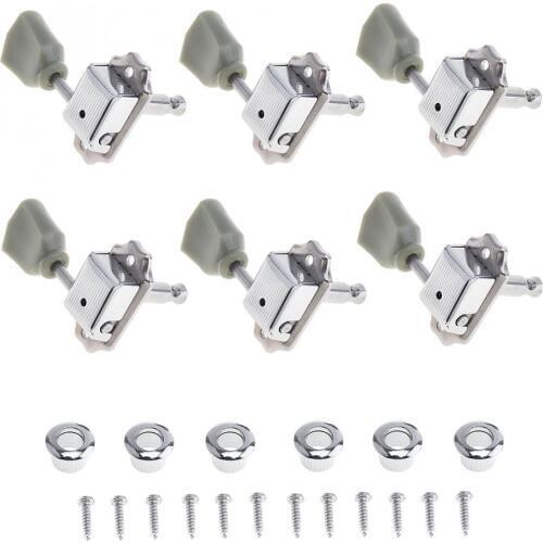 6pcs/lot Retro Acoustic Electric Guitar Tuning Pegs 3R+3L Semi-closed Machine Heads Tuner for Gibson Guitar