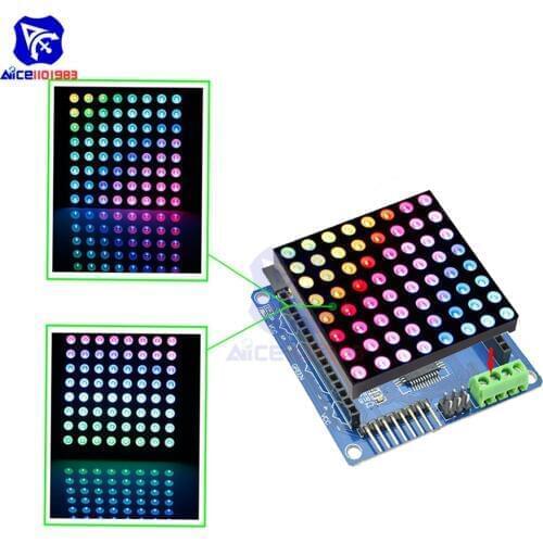 Diymore 8x8 RGB LED Matrix Common Anode Board with RBG LED Driver Shield Module for Arduino