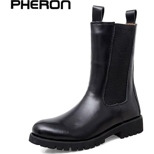 Men Shoes Vintage Classic Male Quality Leather Ankle Boots Big Size Autumn Winter Genuine Leather Chelsea Boots Sneakers L11-31