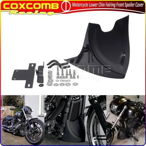 Motorcycle Lower Chin Fairing Front Spoiler Cover For Harley Dyna Fat boy Softail V-ROD Sportster XL 2004-17 Touring Glide 96-17