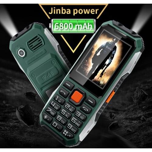 Durable Rugged Slim Outdoor Key Feature Phone Non waterproof Torch SOS Call Speed Dial Black FM list Auto Recorder Long Standby