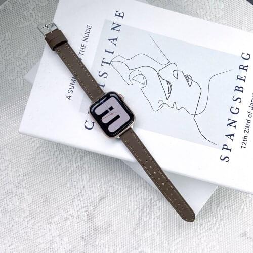 Fashion genuine leather loop for iwatch 6 strap se/5/4/3/2/1 for Apple watch band 38mm 40mm 44mm 40mm wrist band