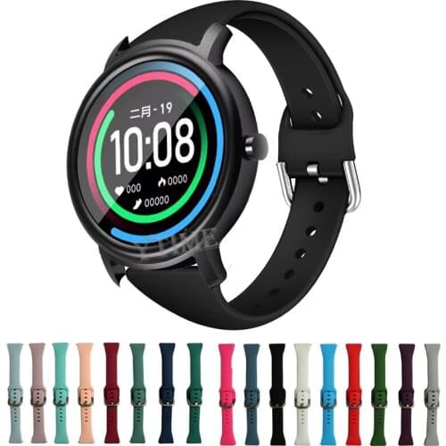 Silicone Wrist Strap for Mibro Air Smart Watch Bracelet 20mm WristStrap for Xiaomi Mi Bro Air Color Watch Band Accessories