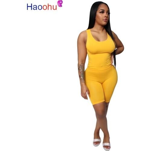 Women Crop Tops Biker Shorts Jogger Suit Two Piece Set Sport Tracksuit Matching Set Outfits Bodycon Tracksuits Fitness Clothing