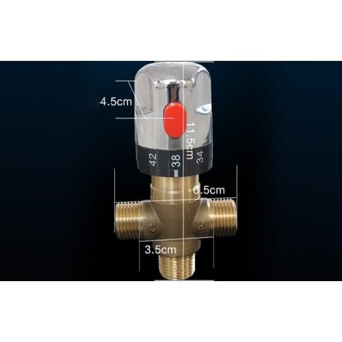 Pipe Thermostat Faucet Thermostatic Mixing Valve Bathroom Water Temperature Control Faucet Cartridges,Solar Water Heater Thermos