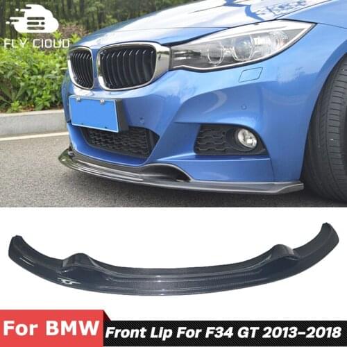 Carbon Fiber Material Front Shovel Chin Bumper Lip For BMW 3 Series F34 GT Sport Car Styling 2014 Up