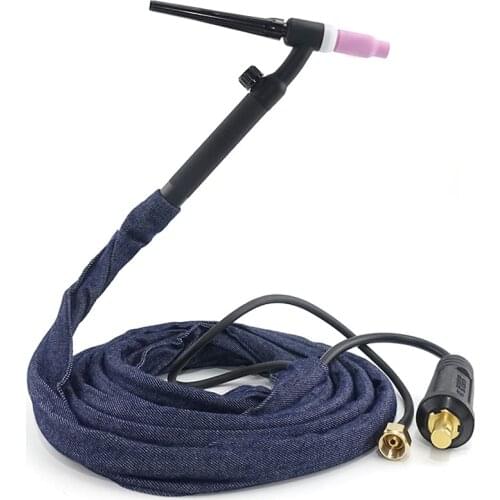 WP17-FV TIG Torch GTAW Gas Tungsten Arc Welding Torch WP-17 Flexible Neck Gas Valve TIG Welding Torch