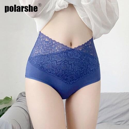 3pcs Women Lace Panties Cotton High Waist Butt Lift Up Lingerie Plus Size Underwear Sexy Abdomen Comfortable Seamless Panties