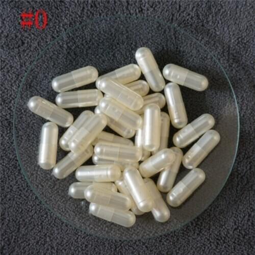 0# 1000pcs 0 Size High Quality Hard Gelatin Empty Capsules, Hollow Gelatin Capsules ,Cosmetic Joined or Separated Capsules