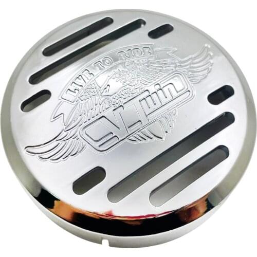 1PC ABS Chrome Motorcycle Horn Cover With Eagle Pattern For Kawasaki Vulcan 800 Yamaha V-Star 650 1100 Classic Silverado Custom