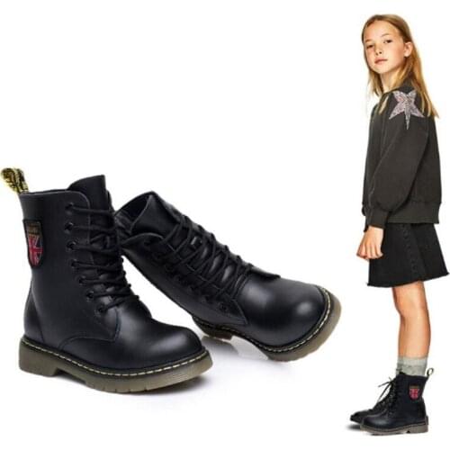 2021 Winter Childrens Boots Girls Boys Plush Martin Boots Casual Warm Ankle Shoes Kids Fashion Sneakers Baby Snow Boots