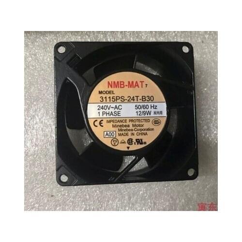 3115PS-24T-B30 for NMB AC 240V 12/9 W 80*80*38 Aluminum Frame Axial Cooling Fan