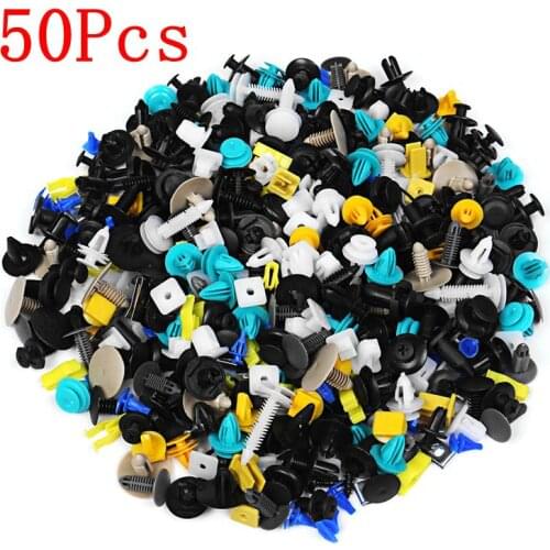 500Pcs Auto Mixed Fastener Clip Bumper Car Push Engine for Fender Fastener Clip Door Trim Panel Clip Fastener