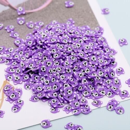 David accessories 50g Fake Soft Polymer Clay Slice Sprinkles for Scrapbook DIY Shaker Card DIY Accessory Slime Supplie,1Yc10905