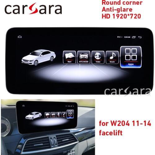 Autoradio C class W204 facelift round corner screen C180 anti-glare display C200 4G RAM 1920 tablet C350 android 8.1 navigation