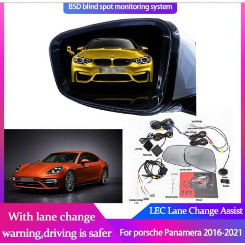 Car Blind Spot Mirror Radar Detection System for Porsche Panamera 2016-2021 BSM BSD Blind Monitoring Assistant Driving Security