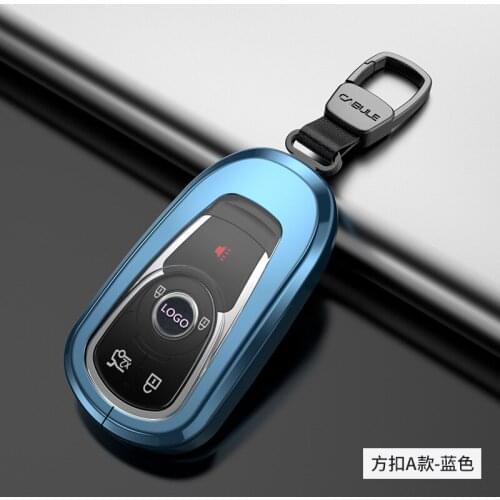 Car Key Case Cover Shell All Edge Covered Metal For Buick flag GL8 new Regal Lacrosse