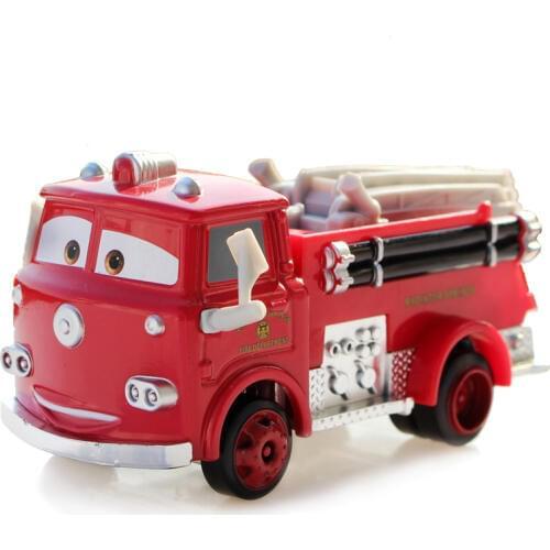 Disney Pixar Cars 2 Toys Car 1:55 Red Firetruck Metal Diecast Alloy Car Toys Model For Children Birthday Gift