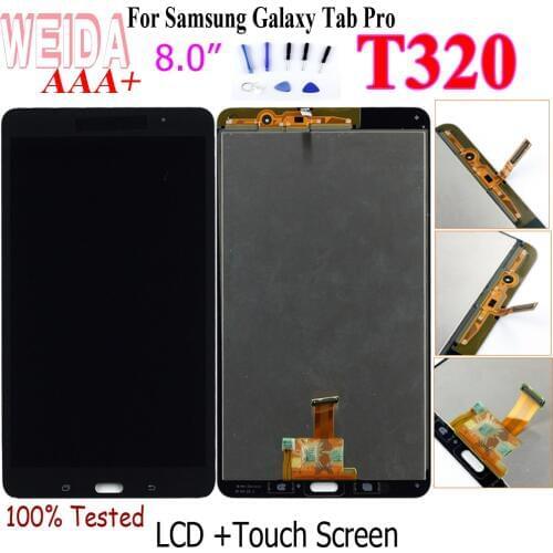 WEIDA T320 LCD Replacment 8" For Samsung Galaxy Tab Pro 8.4 T320 SM-T320 LCD Display Touch Screen Digitizer Assembly T320 WIFI