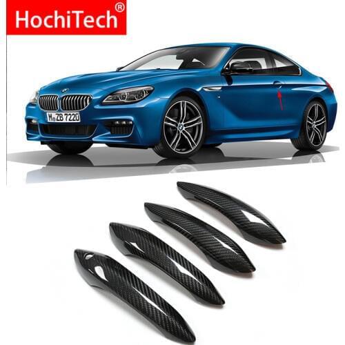 For BMW 6 series F06 F12 F13 G32 640i 650i 640d 2011-17 Car Accessories Carbon Fiber Auto Door Handle Knob Exterior Trim Covers