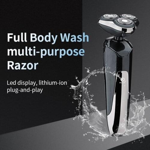 Smart Electric Shaver Beard Shaving Razor Beard Timmer for Men IPX6 Waterproof Shaving Machine Man LCD Display Shavers USBCharge