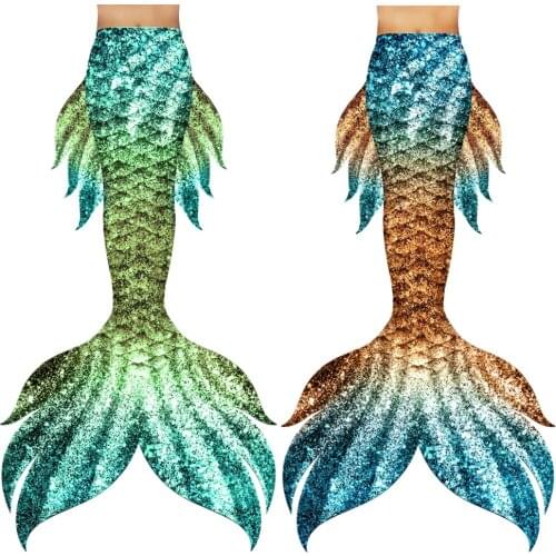 Customized HOT Big Mermaid Tail Kids Adult Women Men Mermaid Tail with Flipper Monofin Beach Costumes Mermaid Swimsuits 2020 New
