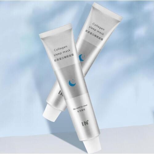 100g/bottle Collagen Mask Moisturizing Hydrating Sleeping Mask Pore Shrinking Night Brighten Skin Collagen Mask