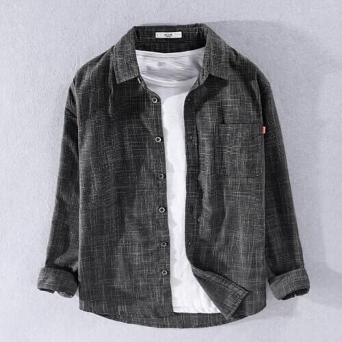 Spring and summer new style long sleeve Italy brand shirt men casual 100% cotton shirts for men fashion solid shirt mens camisa