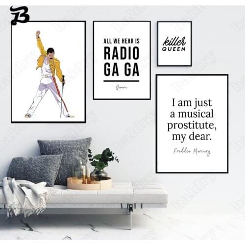 Music Art Decorative Poster Wall Art Canvas Painting i Am Just a Musical Prostwallitute My Dear Wall Pictures for Home Decor