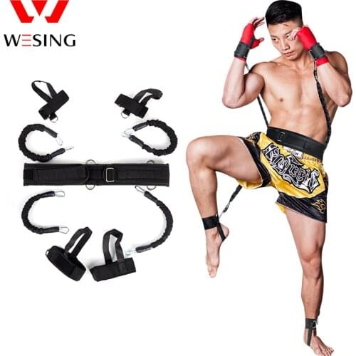 Boxing Training Resistance Band Set Leg Strength and Agility Training Strap System for Boxing,MMA,Muay Thai,Karate Combat, Baske