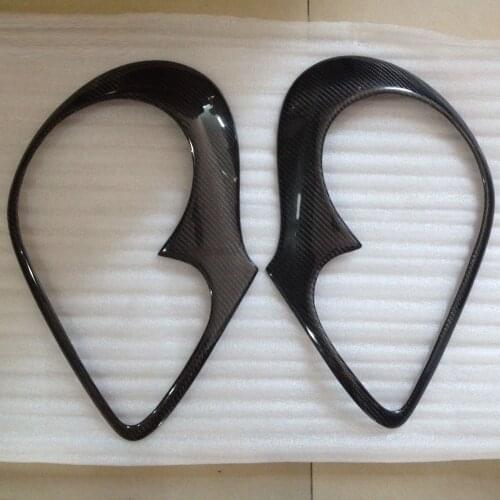 Carbon FIber Headlight Eyebrows Eyelids Lamp Covers for 2004-2006 Porsche Cayenne 955